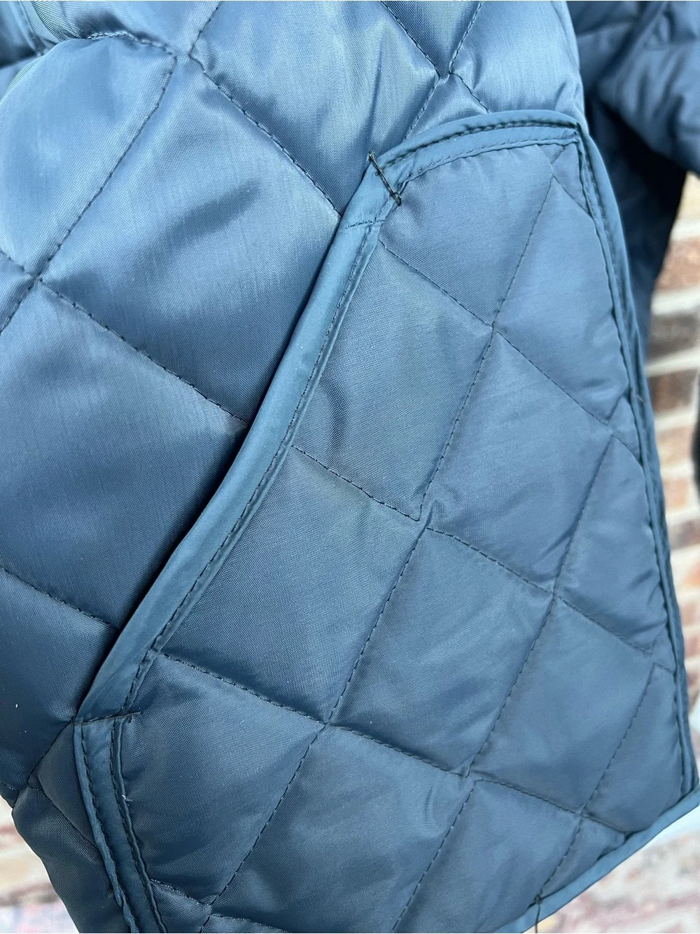 Vintage Horace Small Quilted Bomber Jacket Liner Made in USA